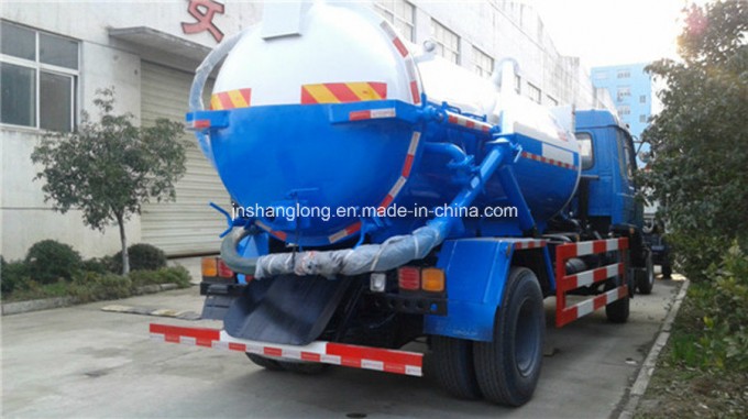 China 10m3 Vacuum Sewage Suction Truck with 4X2 Chassis Image1