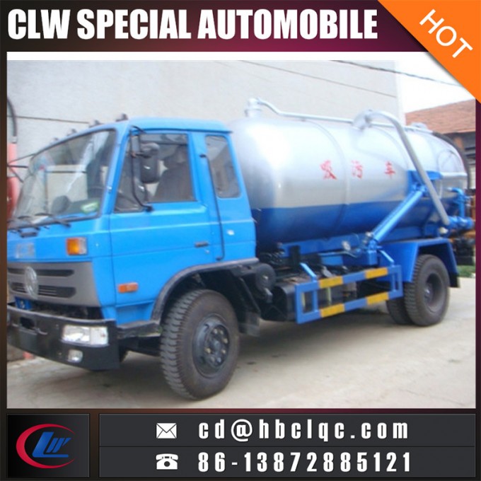 Good Sales 8m3 10m3 Sewage Tank Truck Sewage Suction Truck Image1
