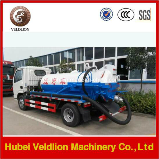 Dongfeng 6000liter/6cbm/6m3/6000L Vacuum Sewage Suction Truck Image1