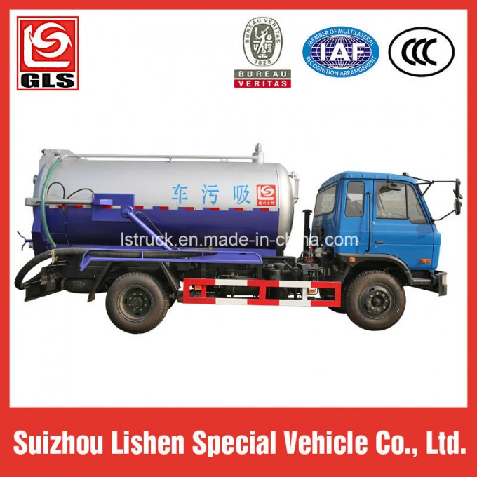 Double Axle Dongfeng 170HP Sewage Suction Truck Image1