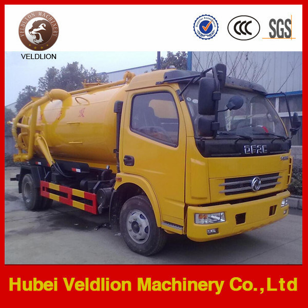 Factory Price of Dongfeng 4X2 Mini Vacuum Sewage Suction Truck Image1