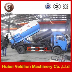 Dongfeng 7 Ton Vacuum Sewage Suction Truck (weilong pump)