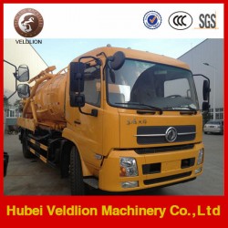 4X2 Sewage Suction Truck 8cbm 10cbm High Pressure Cleaning Truck