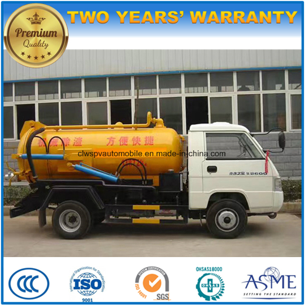 6 Wheels Mini Sewage Suction Truck 3 Tons Vacuum Truck Price Image1