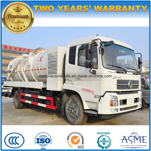 Dongfeng 6 Wheels 10 Tons Sewage Suction Truck Hot Sale 10 Kl Vacuum Truck Image1