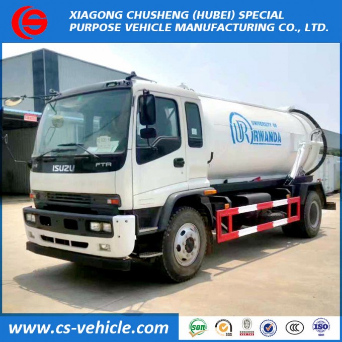 Isuzu 4X2 8000L Vacuum Sewage Suction Truck Image1