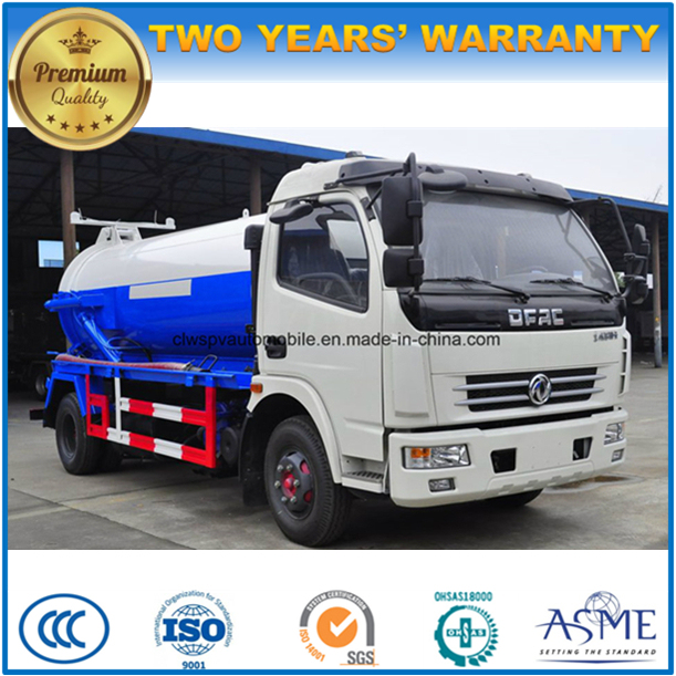 4X2 Hot Sale 6 M3 Sewage Suction Truck 6 Tons Vacuum Truck Image1