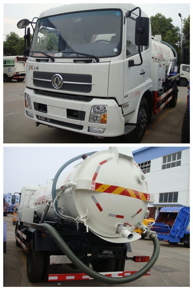 Vacuum Suction Sewage Truck with 4000L Capacity Image1