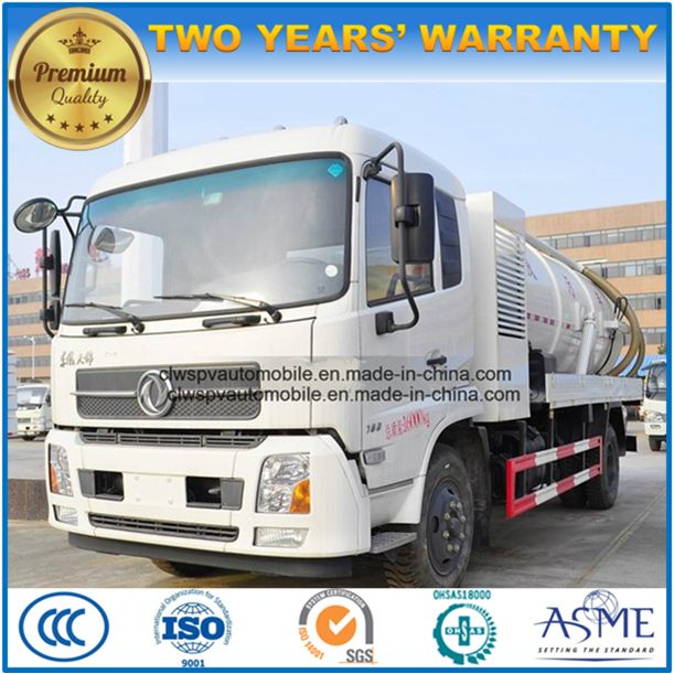 4X2 High Quality Vacuum Sewer Truck 15000 L Sewage Suction Truck Image1
