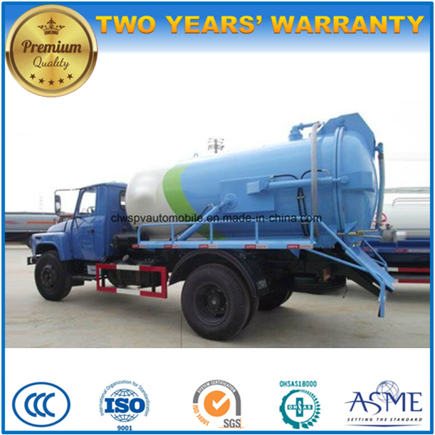 8 Cubic Meters Sewage Suction Truck Dongfeng Suction Type Sewer Scavenger Image1