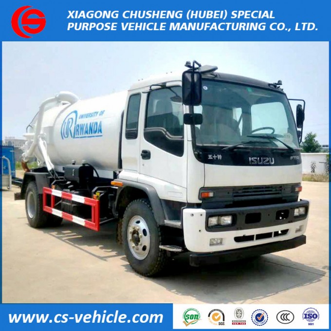 Isuzu 4X2 8000L Vacuum Fecal Suction Truck Image1