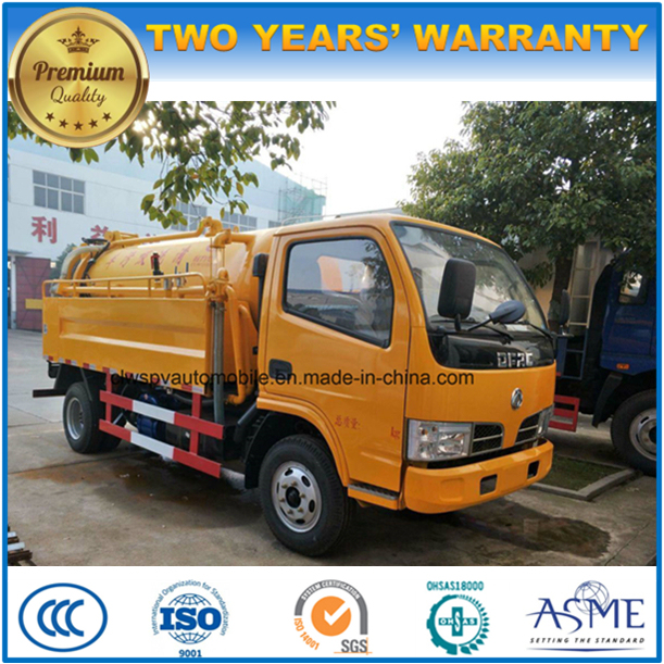 New Design 3000L Sewage Suction Truck Water Tank Truck for Sale Image1