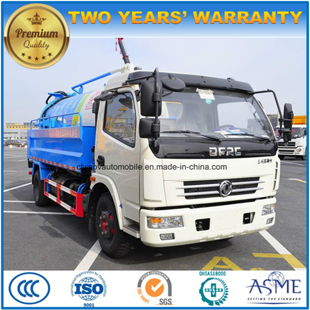 4X2 6 Tons Suction Sewage and High Pressure Wash Truck for Sale Image1