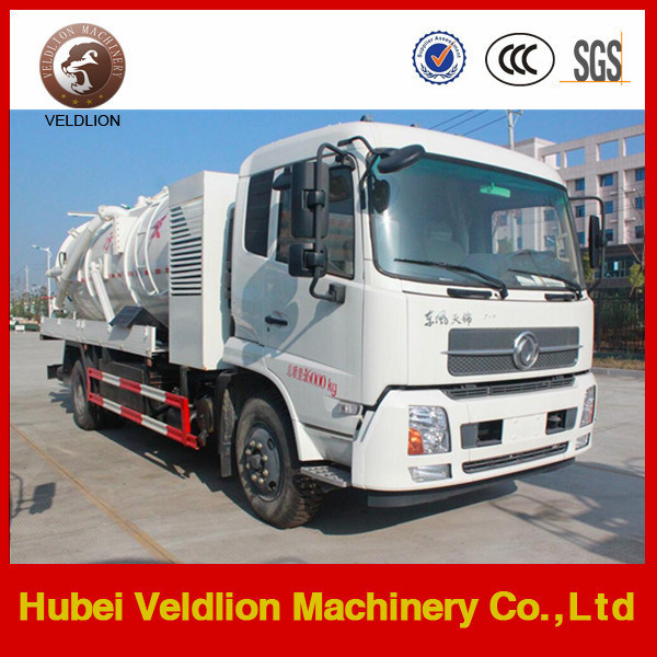 Professional Supply Vacuum Fecal Suction Truck/ Sewage Suction Truck with 12000L Tank Image1