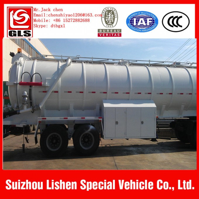 25 Ton Vacuum Suction Trailer Sewage Suction Truck Fecal Suction Truck Image1