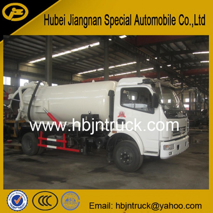 Dongfeng 7000 Liters Vacuum Suction Sludge Tank Truck Image1