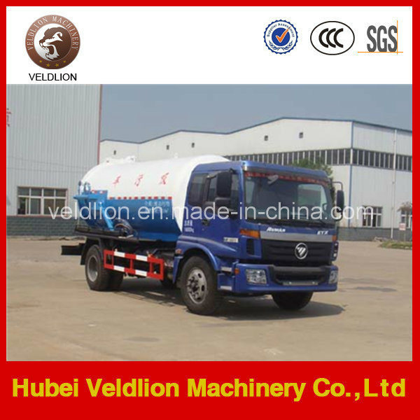 Foton 4X2 12000liter/12cbm/12m3/12ton/12000L Sewage Cleaner Truck Image1