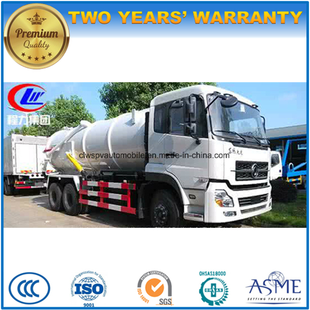 Dongfeng 6*4 16tons Vacuum Tank Truck Sewage Clean Truck Image1