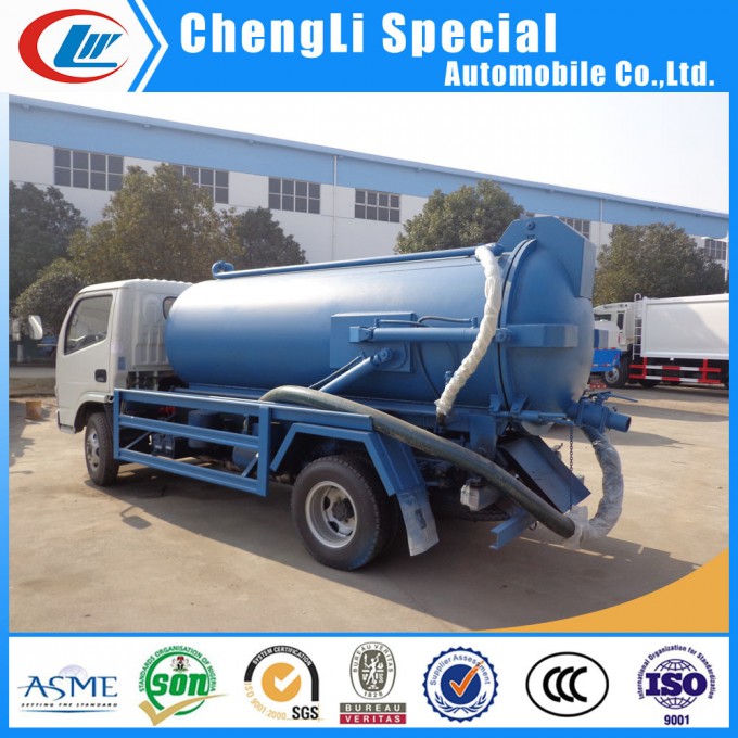 5ton Sewer Suction Scavenger Tank 5000L Septic Tank Truck for Sale Image1