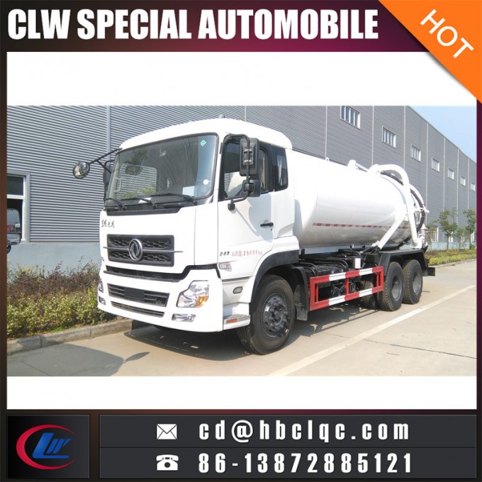 6X4 16m3 18m3 Sewer Suction Vehicle Sludge Transport Tank Truck Image1