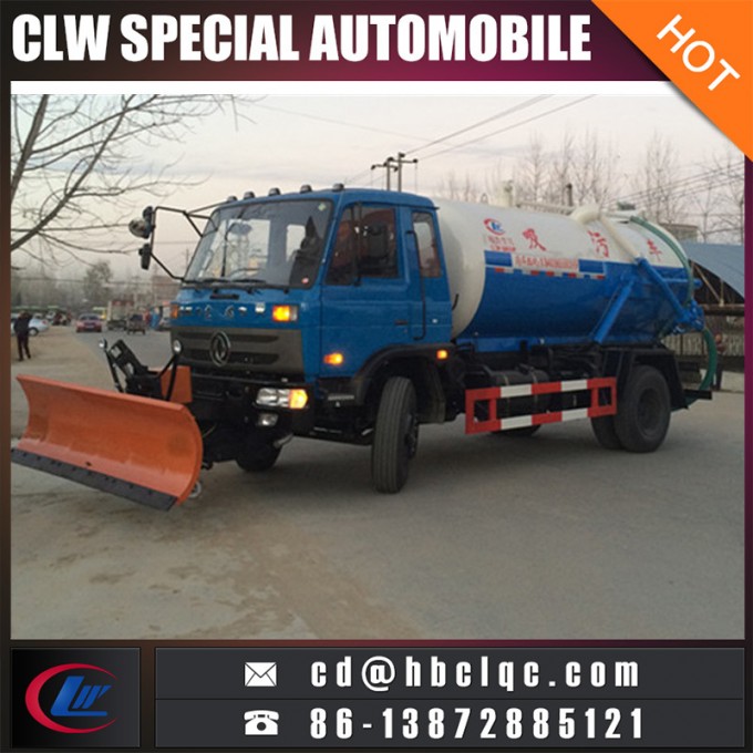 Dongfeng 8m3 10m3 Snow Shovel Sewer Tanker Truck Sewer Suction Truck Image1