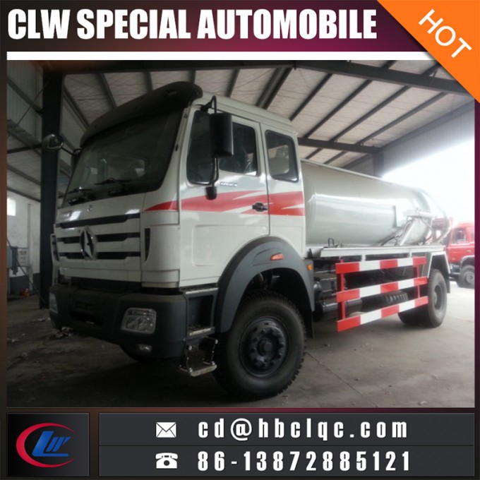 4X2 8m3 10m3 Sewer Dredging and Cleaning Vehicle Sewer Sucking Tank Truck Image1