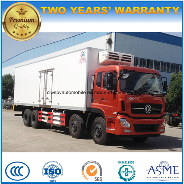 30 Tons Heavy Duty Dongfeng 8X4 Refrigerated Lorry Truck Image1