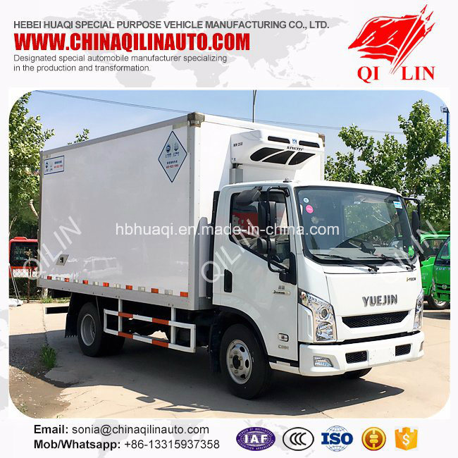 Yuejin 4X2 Gross Weight 5tons Refrigerated Van Truck Image1