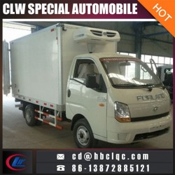 Low Price 1-1-2ton Meat Freezer Transport Refrigerated Truck