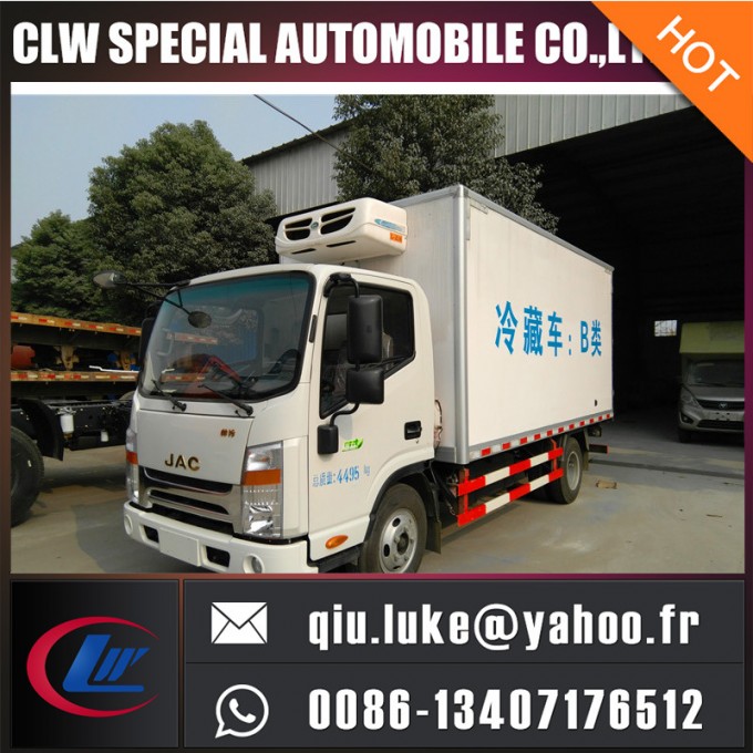 JAC Refrigerator Cooling Van, Mobile Cold Room, Refrigerated Truck for Sale Image1
