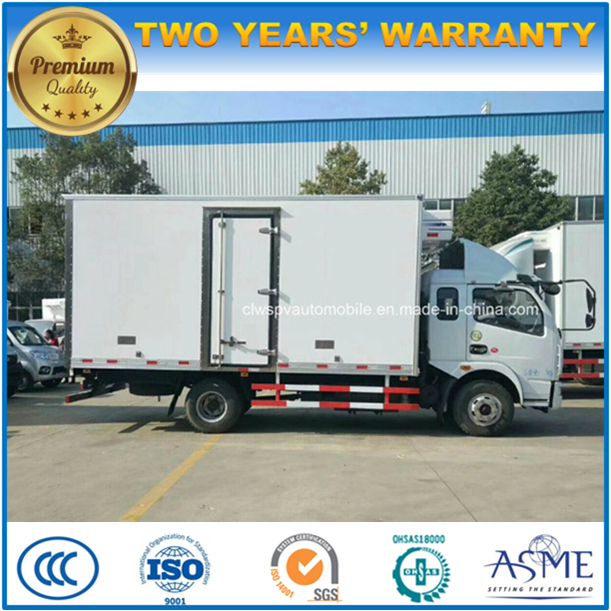 Dongfeng 6 Wheels Refrigerated Lorry Truck 6 Tons Refrigerator Truck Image1