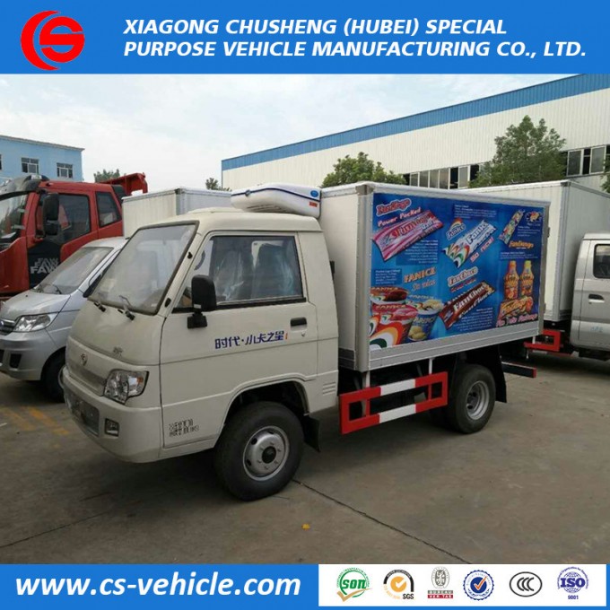 Foton Mini Small Refrigerated Freezer Van Trucks 2 Tons for Sale Image1