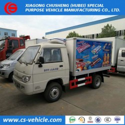 Foton Mini Small Refrigerated Freezer Van Trucks 2 Tons for Sale