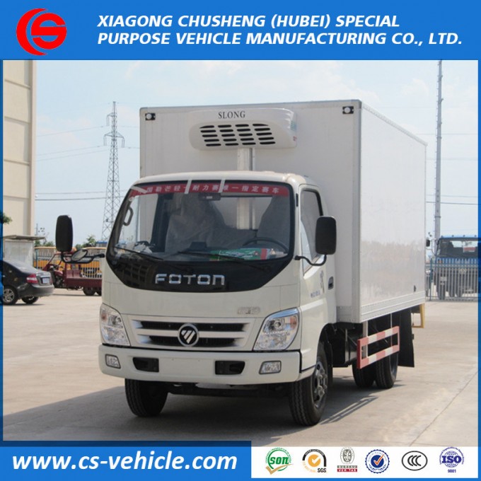 Foton 4X2 Refrigerator Freezer Cargo Van 5tons Small Refrigerator Truck Image1