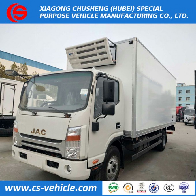 JAC Refrigerator Cooling Van, Mobile Cold Room, Refrigerated Truck 5tons for Sale Image1