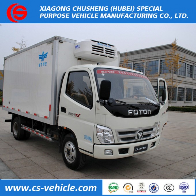 2018 Promotional Mini Refrigerated Freezer Trucks 3tons for Transport Fresh Vegetable Fish Meat Drin Image1