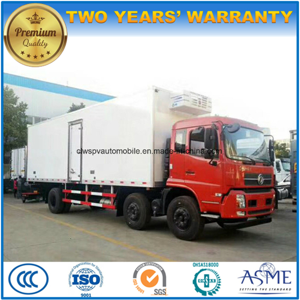 20t Dongfeng 8 Wheels 3 Axles Refrigerated Lorry Truck Image1