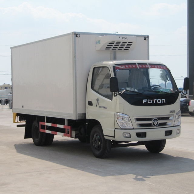 High Quality 2 Axles Refrigerated Transport Van Truck for Sale Image1