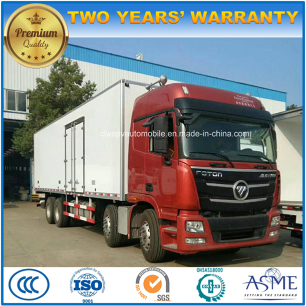 Foton 8X4 Heavy Duty Refrigerated Van 30 Tons Fresh Food Transport Truck Image1
