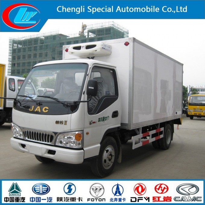 JAC Used Freezer Truck High Popularity Capacity Refrigerated Truck Hot Sale Refrigerator Truck Price Image1