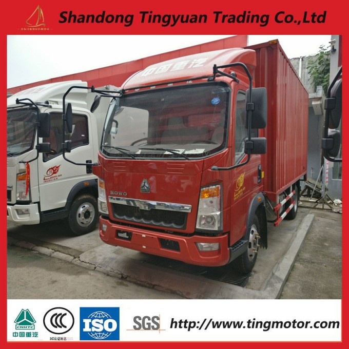 3 Ton HOWO Mini Box Truck 84 HP Engine Image1