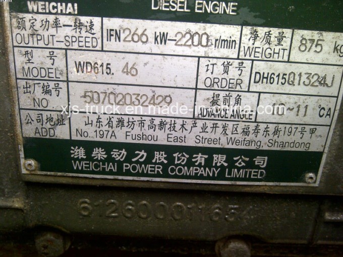 Dongfeng (DFAC DFCV) Truck Wd615.46 Engine Image1
