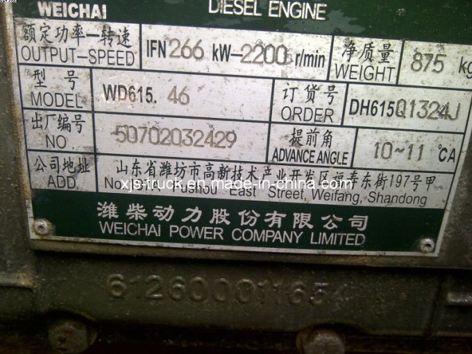 Foton Truck Weichai Wd615.46 360HP Engine Image1