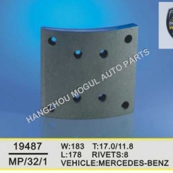 Premium Quality Brake Lining for Heavy Duty Truck (19487)