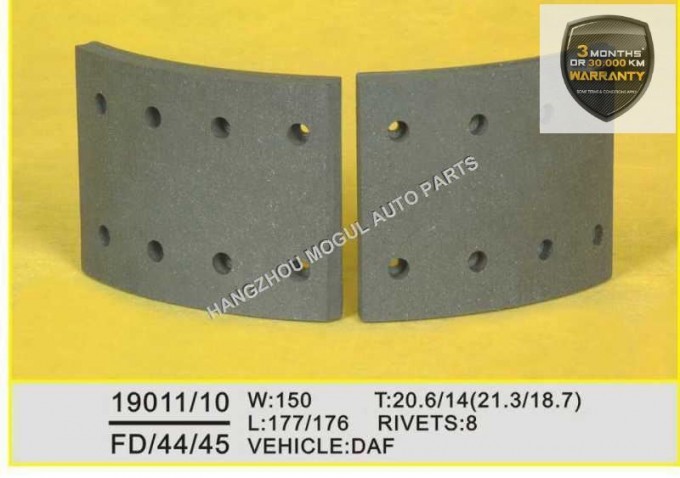 Premium Quality Brake Lining for Heavy Duty Truck (19010/19011) Image1
