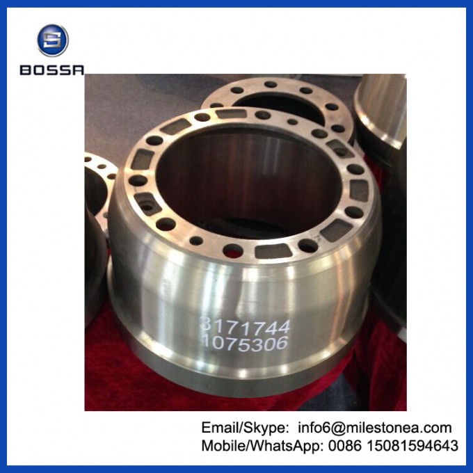Truck Parts Brake Drum 3171744 / 1075306 for Volov Truck Image1