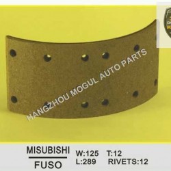Premium Quality Brake Lining for Japanese Truck (FUSO 125)