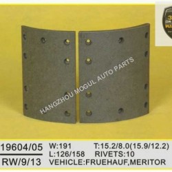 Premium Quality Brake Lining for Heavy Duty Truck (19604/19605)