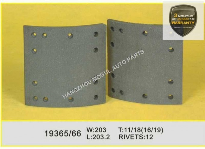 Premium Quality Brake Lining for Heavy Duty Truck (19365/19366) Image1