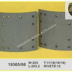 Premium Quality Brake Lining for Heavy Duty Truck (19365/19366)